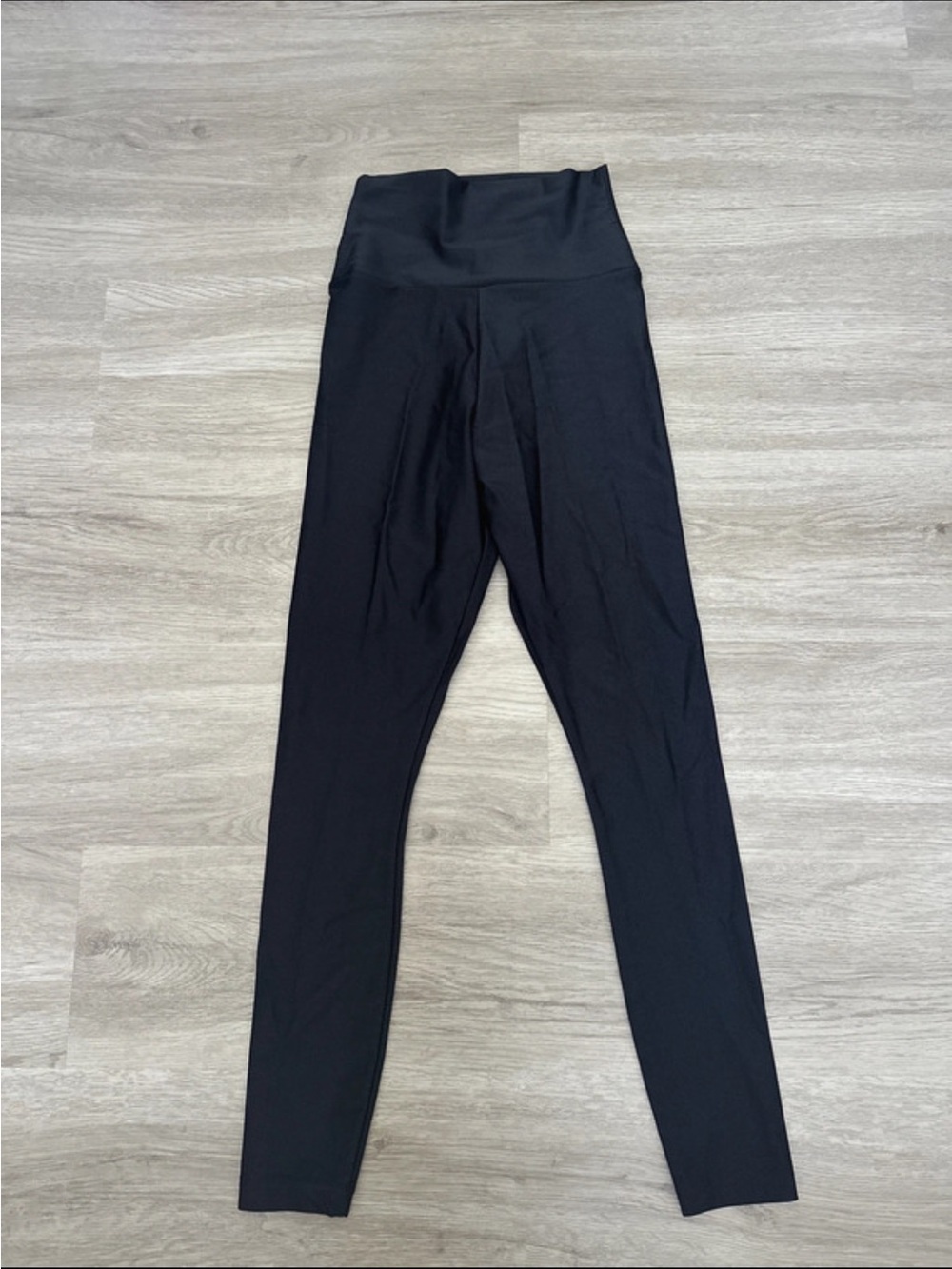 American Apparel Black High-Rise Nylon Leggings